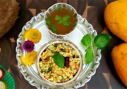 మొలకలతో పోహా